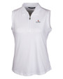 Illinois Fighting Illini Cutter & Buck Forge Stretch Womens Sleeveless Polo White Mannequin