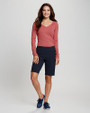Cutter & Buck Pacific Performance Womens Pull On Short Liberty Navy Front 5
