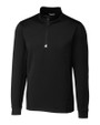 Cutter & Buck Traverse Recycled Stretch Mens Big & Tall Quarter Zip Black Mannequin