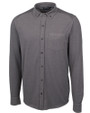 Cutter & Buck Advantage Tri-blend Pique Knitted Mens Big & Tall Dress Shirt Charcoal Mannequin