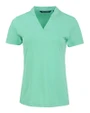 Cutter & Buck Forge Recycled Four-Way Stretch Heathered Womens Blade Top Fresh Mint Heather Mannequin