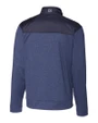 Cutter & Buck Stealth Recycled Hybrid Quilted Mens Windbreaker Jacket Liberty Navy Mannequin Back