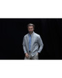 Cutter & Buck Stealth Recycled Hybrid Quilted Mens Windbreaker Jacket Polished Medium Gray Lifestyle 4