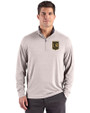 LAFC Cutter & Buck Forge Recycled Four-Way Stretch Mens Big & Tall Quarter Zip Pullover Polished Heather Front