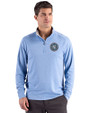 New York City FC Cutter & Buck Forge Recycled Four-Way Stretch Mens Quarter Zip Pullover Dark Atlas Heather Front