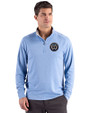 Philadelphia Union Cutter & Buck Forge Recycled Four-Way Stretch Mens Quarter Zip Pullover Dark Atlas Heather Front