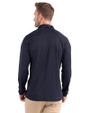 Real Salt Lake Cutter & Buck Prospect Recycled Featherlight Stretch Mens Big & Tall Quarter Zip Navy Blue Back