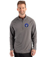 CF Montréal Cutter & Buck Prospect Recycled Featherlight Stretch Mens Big & Tall Quarter Zip Elemental Grey Front