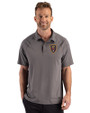 Real Salt Lake Cutter & Buck Prospect Recycled Featherlight Stretch Mens Big & Tall Sport Polo Elemental Grey Front