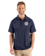 Chicago Fire FC Cutter & Buck Prospect Recycled Featherlight Stretch Mens Big & Tall Sport Polo Navy Blue Front
