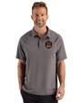 Houston Dynamo FC Cutter & Buck Prospect Recycled Featherlight Stretch Mens Big & Tall Sport Polo Elemental Grey Front