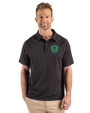 Seattle Sounders FC Cutter & Buck Prospect Recycled Featherlight Stretch Mens Big & Tall Sport Polo Black Front