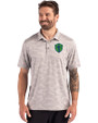 Seattle Sounders FC Cutter & Buck Coastline Recycled Double Peached Camo Print Mens Polo CONCRETE Front