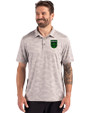 Austin FC - Cutter & Buck Coastline Recycled Double Peached Camo Print Mens Polo CONCRETE Front