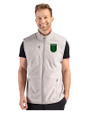 Austin FC - Cutter & Buck Hunts Point Recycled Fleece Mens Hybrid Full Zip Vest Polished Medium Gray Front