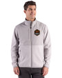 Houston Dynamo FC Cutter & Buck Hunts Point Recycled Fleece Mens Hybrid Full Zip Jacket
 Polished Medium Gray Front