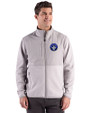 CF Montréal Cutter & Buck Hunts Point Recycled Fleece Mens Hybrid Full Zip Jacket
 Polished Medium Gray Front