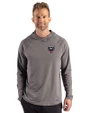 D.C. United Cutter & Buck Prospect Recycled Featherlight Stretch Mens Hooded Pullover Elemental Grey Front