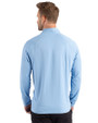 Minnesota United FC Cutter & Buck Prospect Recycled Featherlight Stretch Mens Quarter Zip Atlas Light Blue Back