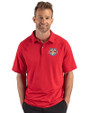 New York Red Bulls Cutter & Buck Prospect Recycled Featherlight Stretch Mens Sport Polo Red Front