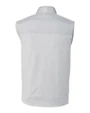 Cutter & Buck Stealth Recycled Hybrid Quilted Mens Big & Tall Windbreaker Vest Polished Medium Gray Mannequin Back