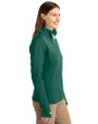 Cutter & Buck Traverse Recycled Stretch Womens Quarter Zip Hunter Green Side
