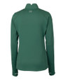 Cutter & Buck Traverse Recycled Stretch Womens Quarter Zip Hunter Green Mannequin Back