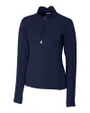 Cutter & Buck Traverse Recycled Stretch Womens Quarter Zip Liberty Navy Mannequin