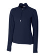 Cutter & Buck Traverse Recycled Stretch Womens Quarter Zip Liberty Navy Mannequin