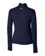 Cutter & Buck Traverse Recycled Stretch Womens Quarter Zip Liberty Navy Mannequin Back