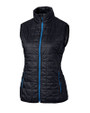 Cutter & Buck Rainier Recycled Insulated Puffer Womens Full Zip Vest Dark Navy Mannequin