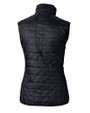 Cutter & Buck Rainier Recycled Insulated Puffer Womens Full Zip Vest Dark Navy Mannequin Back