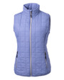 Cutter & Buck Rainier Recycled Insulated Puffer Womens Full Zip Vest Hyacinth Melange Mannequin