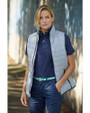 Cutter & Buck Rainier Recycled Insulated Puffer Womens Full Zip Vest Polished Medium Gray Lifestyle 4