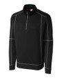 Clique Helsa Performance Knit Mens Half Zip Black Mannequin