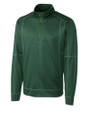 Clique Helsa Performance Knit Mens Half Zip Bottle Green Mannequin