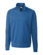 Clique Helsa Performance Knit Mens Half Zip Sea Blue Mannequin