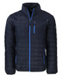 Cutter & Buck Rainier Recycled Insulated Puffer Mens Full Zip Jacket Dark Navy Mannequin