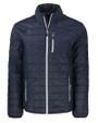 Cutter & Buck Rainier Recycled Insulated Puffer Mens Full Zip Jacket Dark Navy/Silver Mannequin