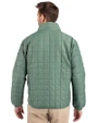 Cutter & Buck Rainier Recycled Insulated Puffer Mens Full Zip Jacket Hunter Melange Back