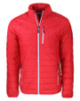 Cutter & Buck Rainier Recycled Insulated Puffer Mens Full Zip Jacket Red Mannequin