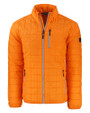 Cutter & Buck Rainier Recycled Insulated Puffer Mens Full Zip Jacket Satsuma Mannequin