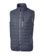 Cutter & Buck Rainier Recycled Insulated Puffer Mens Full Zip Vest Anthracite Melange Mannequin