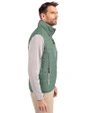 Cutter & Buck Rainier Recycled Insulated Puffer Mens Full Zip Vest Hunter Melange Side