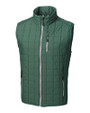 Cutter & Buck Rainier Recycled Insulated Puffer Mens Full Zip Vest Hunter Melange Mannequin