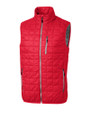 Cutter & Buck Rainier Recycled Insulated Puffer Mens Full Zip Vest Red Mannequin