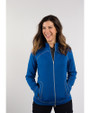 Clique Helsa Performance Knit Womens Full Zip Royal Blue Lifestyle