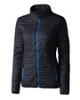 Cutter & Buck Rainier Recycled Insulated Puffer Womens Full Zip Jacket Dark Navy Mannequin