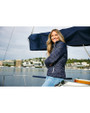 Cutter & Buck Rainier Recycled Insulated Puffer Womens Full Zip Jacket Dark Navy/Silver Lifestyle 1