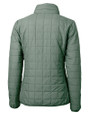 Cutter & Buck Rainier Recycled Insulated Puffer Womens Full Zip Jacket Hunter Melange Mannequin Back